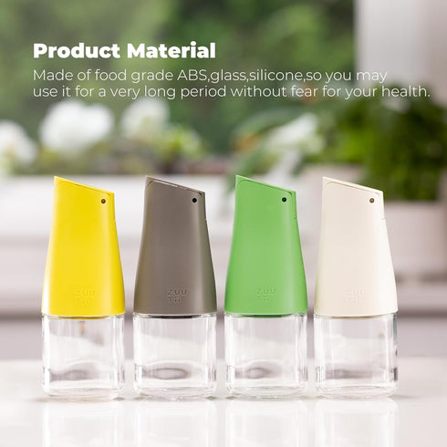 Set, 5.8Oz Set Zuutii Olive Oil and Vinegar Dispenser Glass Oil Bottle for Kitchen, Soy Sauce Bottle with Drip-Free