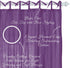 Elrene Home Fashions Greta Crushed Sheer Tie Tab Top Teen Kids Single Window Panel Curtain Drape, Purple