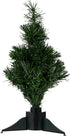 National Tree Company Pre-lit Artificial Christmas Tree, Multi-Color Lights, Fiber Optic Ice Tree - 16 Inch