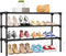 32.3" Widening Design Shoe Rack for Closet 16 Pairs Small Spaces Non-Woven