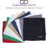 CleverDelights 6" White Cotton Hemstitch Cocktail Napkins - 12 Pack, 100% Cotton