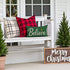 12x20 Inch, Christmas Throw Pillow Cover Forest Green Believe Christmas Decor, Outdoor Xmas Winter Holiday Lumbar