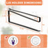 Tumbler Lid Organizer, Horizontal Tumbler Lid Storage Hook for Up to 10 Lids, Space Saving Kitchen Organizer