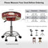 gearider Set 2 Christmas Stool Cushion Covers Round of Santa Claus Soft Stool Slipcover Bar Chair Covers Vanity Stool
