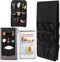 Mini Fridge Organizer with 15 Pockets, Over the Fridge Storage Organizer for Dorm, Durable Mini Fridge Caddy