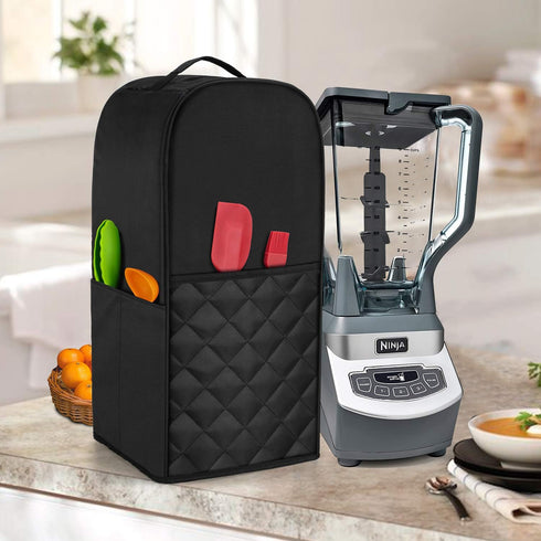 Luxja Black Quilted Blender Cover Compatible with Ninja Foodi