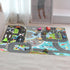 Kids Carpet Playmat Rug, Multi Color City Life Educational Road Traffic Carpet for Indoor Outdoor Play