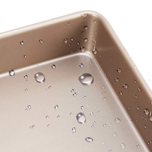 CHEFMADE Square Cake Pan, Non-Stick Heavy Duty Carbon Steel Deep Dish Baking Tray for Cakes, Bread, Pizza