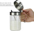 Glass Condiment Jars for Serving & Storing Sugar, Spice, Salt, Seasoning in Home Kitchen, 450ml/14.5oz, Stainless Steel