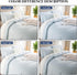Set 100% 2 Set NEXHOME PRO Duvet Cover Twin Size Linen Look Textured Organic Natural Washed Cotton Duvet Cover Pieces