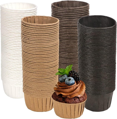 200 PCS Standard Size Cupcake Liners, Greaseproof Muffin Wrappers, Paper Holders for Parties and Bakery Gifts
