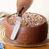 4 PCS Cake Decorating Icing Spatula Set with 4, 6, 8 & 10 Inch Stainless Steel Blades, Wood Handle Frosting Tools