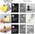 LOVIMAG 40Pcs Black Refrigerator Magnets, Strong Metal Magnets for Whiteboard, Small Fridge Magnets for Office and