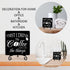 First I Drink the Coffee Decor Wood Sign with Iron Support - Kitchen Desk Decor for Coffee Bar, Housewarming Gifts