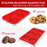 Walfos Silicone Muffin Top Pan Set, Non-Stick Whoopie Pie Baking Pans, Food Grade & BPA Free, Great for Muffin Tops, Whoopie Pies, Egg Muffins, Hamburger Buns and More, Dishwasher Safe, Set of 2 by Walfos