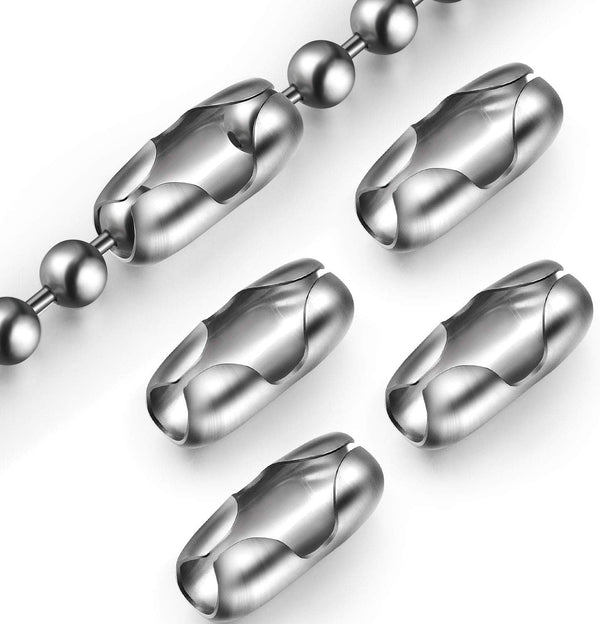 Pangda 20 Pack Stainless Steel Replacement Vertical Roman Roller Blind Ball Chain Cord Connector Clips