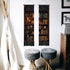 2 Pack 46" 13" PLIGREAT Vintage Bookshelf Tapestry with Tassel Classic Library Wall Tapestry Vertical Wall Hanging