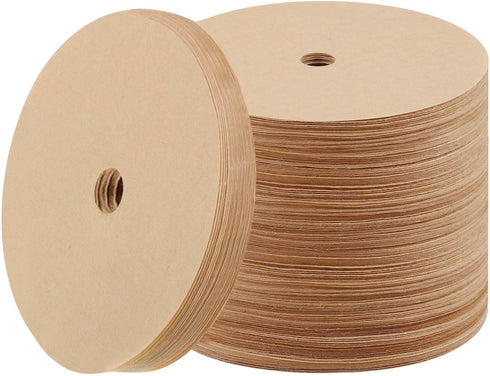 400 Count Natural Unbleached Percolator Coffee Filters, 3.75in Disposable Disc Filters for Home, Office, Camping