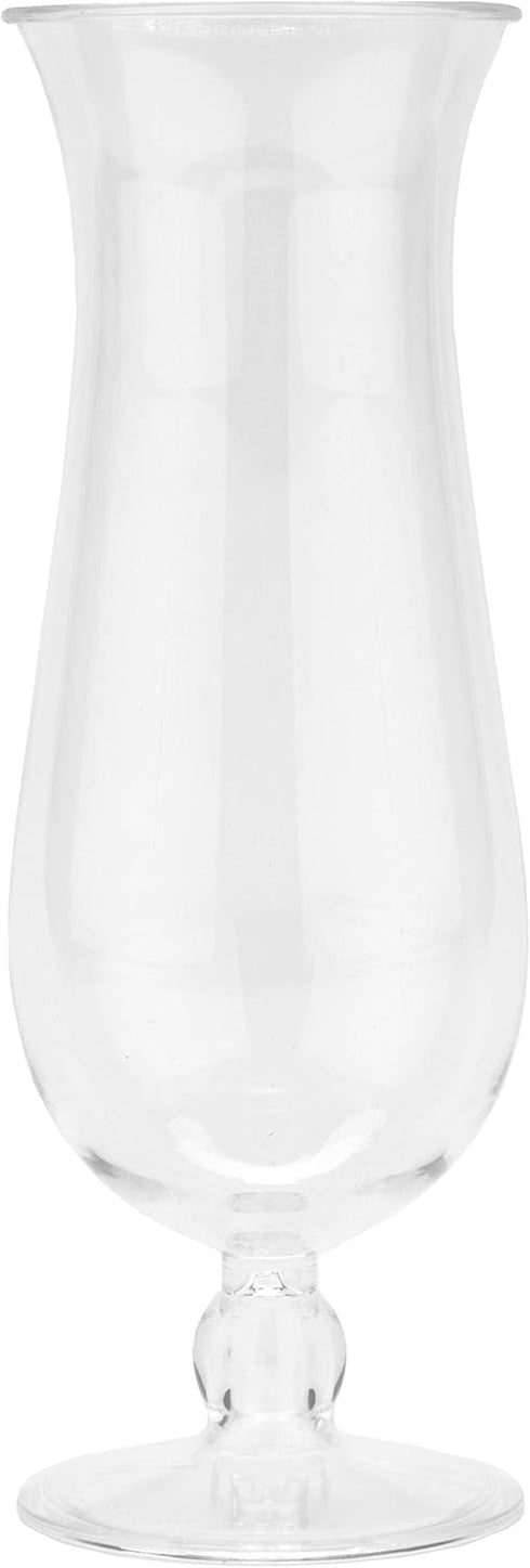 GET HUR-20-CL-EC Cheers - Break-Resistant Plastic Hurricane Glasses, 20 Ounce, 4 Pack, Clear