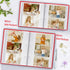 Photo Album 4x6, 200 Photos with Writing Space, Leather Cover Album with Display Window, Wedding Family Gift