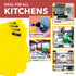 Odor-Free Kitchen Dishcloths, A Scrubber and Scouring Pad for All Surfaces, 4-Pack
