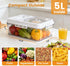 Counter 2 Pack Dynta Bread Box for Homemade Bread, Bread Storage Container for Kitchen Airtight, Time Recording Bread