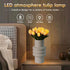 20pcs HOMESEASONS Tulip Lamp Artificial Floral Night Light Real Touch Tulip Night Lamp LED Flower Bouquet Home Kitchen