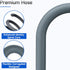 JUWO 6 Ft Washing Machine Drain Hose Extension, Universal Corrugated Discharge Hose for Magic Chef, Panda, Hair (Gray)