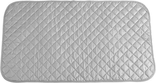 Ironing Mat, Portable Grip Iron Blanket Pad for Steam Pressing, Travel Home Laundry Cover, Gray