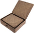 Hipiwe Set of 2 Flat Woven Wicker Storage Bins with Lid, Natural Seagrass Basket, Multipurpose Home Boxes for Shelf