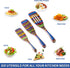 Spurtle Set, Wooden Utensils for Cooking, WOSPONFAN Kitchen Utensils Set, Pakkawood Kitchen Tools