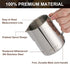 12oz Stainless Steel Milk Frothing Pitcher, Coffee Bar Accessories for Cappuccino Espresso Machine, Metal Jug