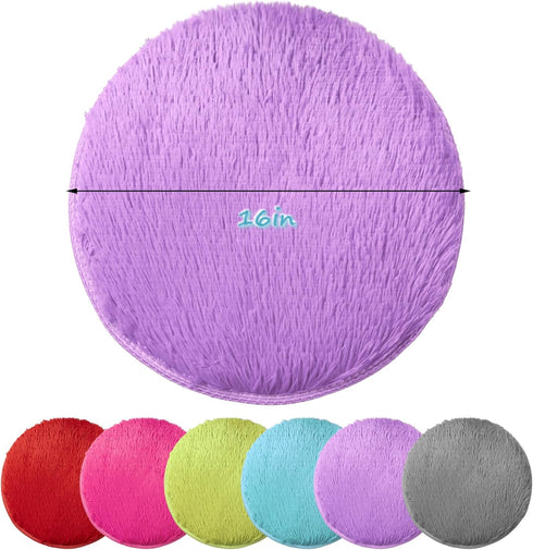 AMHSCOCA 6 16" (6) Pcs Kids Carpet Circle Seats Kids Round Soft Warm Floor Rug Mat for Classroom, Home School Story