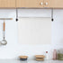 Under Cabinet Paper Towel Holder Wall Mount, Stainless Steel for Large Rolls - Black