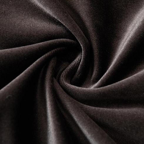 JUSPURBET Set of 2 Coffee Velvet Decorative Pillow Covers for Couch Sofa Bed, 18x18 inch, Hidden Zipper Cases