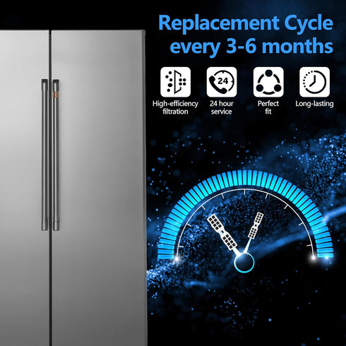 4 Pack Refrigerator Air Filter Replacement - Compatible with Frigidaire FRGPAAF2 PureAir AF-2 Air Filter for Frigidaire