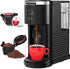Electactic Single Serve Coffee Maker, 2 in 1 Kcup Pod & Ground