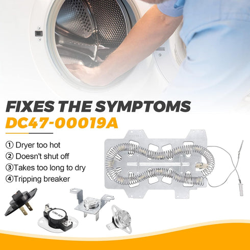 ?Upgraded?DC47-00019A Dryer Heating Element for Samsung Dryer Models dv42h5000ew/a3 & dv45h7000ew/a2