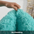 Terrug Blue Fluffy Area Rug for Bedroom, 3x5 Ft Tie-Dyed Shag Throw Rugs with Non Slip Backing for Kids Room