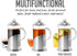 OVENTE 20 Ounce French Press Coffee Maker, Tea Infuser, 4 Level Stainless Steel Filter, Borosilicate Glass
