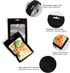 100Pcs Black Smell Proof Bags, Resealable Mylar Bags with Clear Window for Food Storage, Candy, Jewelry (3.5 x 6.2 Inch)