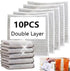 10PCS Rags Dishwash Cleaning Wire Dishcloth, Non-Scratch Kitchen Washcloths for Washing Dishes, Double Layer