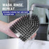 Replacement Bristle Brush Head for Extendable Tub Tile Shower Scrubber (1x Bristle Brush Gray) Non-Scratch