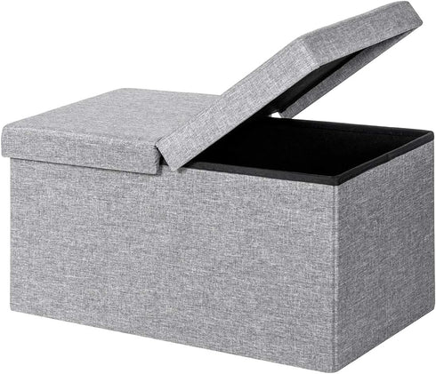 Giantex Folding Storage Ottoman 30 Inches W/Lift Top, 80L Large Storage Space