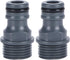 Zerodis 2Pcs Parts Connectors, Thread Telescopic Quick Connector Nipple for Garden Hose Tap Adapter