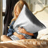 100% Mulberry Silk Pillowcase, 22 Momme Pure Natural Silk, Both Sided with Zipper, King Size (Silver Grey, 20'' 36'')