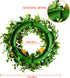 Mr. Bom 15 Inch Artificial Lemon Wreath - Boxwood for Front Door, Spring Summer Holiday Decoration, Indoor Outdoor Use