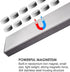 10 Inch Magnetic Knife Strip, Upgraded Stainless Steel Holder for Wall with 3M Type, Kitchen Utensil Rack