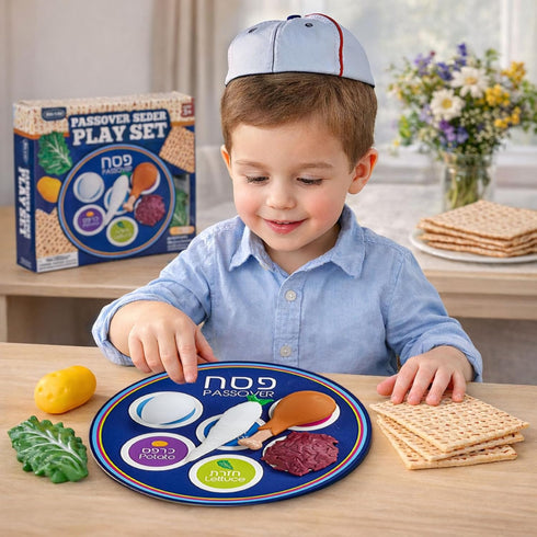 Set Rite Lite Passover Vinyl Seder Plate Food Play Pesach Seder Jewish Holiday Party Favor Matzah Dish Table Decoration