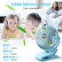 BESKAR Clip on Fan - Portable Small Desk Fan with Strong Airflow, 3 Speeds, USB Powered, Quiet